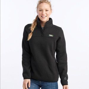 L.L. Bean Sweater Fleece Black S